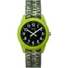 Timex Boys Time Machines Green/Black Sport Watch, Elastic Fabric Strap