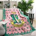thumbnail image 2 of Sorority Gifts for Women Throw Blanket Soft Micro Throw Light Weight Flannel Blanket for Home, Bed, Sofa 50''''X60'''', 2 of 4