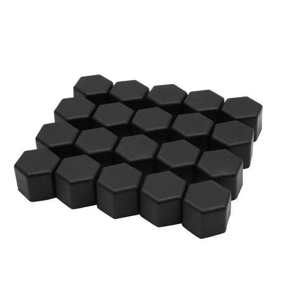 Unique Bargains 20pcs Black 21mm Car Wheel Nut Lug Hub Covers Bolt Cap Dust Cover Cap Protector