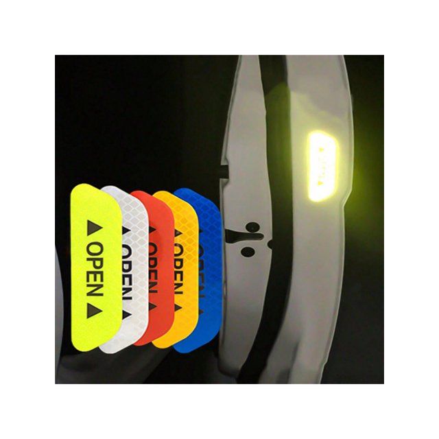 Car Door Stickers 4PCS Set With Reflective Tape For Auto Driving Safety And Warning Mark