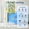 thumbnail image 2 of Unidades de aire acondicionado portátiles sin ventanas con control remoto, humidificador evaporativo, ventilador de enfriamiento de torre de aire, pequeño enfriador de pantano oscilante para interiore, 2 of 5