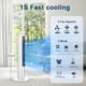thumbnail image 2 of Unidades de aire acondicionado portátiles sin ventanas con control remoto, humidificador evaporativo, ventilador de enfriamiento de torre de aire, pequeño enfriador de pantano oscilante para interiore, 2 of 5