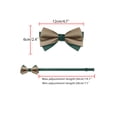 thumbnail image 3 of INSPIRAR CHIC Corbata de Moño Vintage Bicolor para Banquete, Boda, Fiesta y Más, Marrón-Verde, Talla Única, 3 of 4
