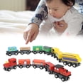 thumbnail image 2 of Simulation Wooden Railway Trains Toy, Durable Trains Toy, For Children Kids, 2 of 8
