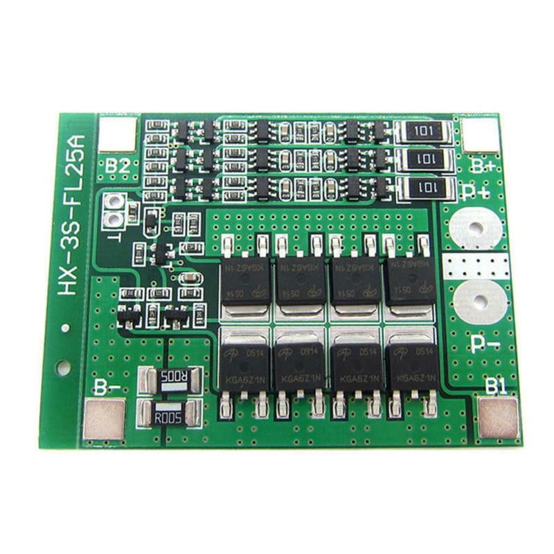 3S 11.1V 12V 25A Li-ion Lithium Battery 18650 Charger BMS Protection PCB Board 