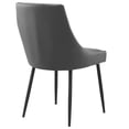 thumbnail image 5 of Modway Viscount Vegan Leather Dining Chairs - Set of 2 in Black Gray, 5 of 7