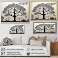 thumbnail image 4 of Designart "Simplistic African Tree Essence IV" Tree African Floater Framed Wall Art Prints, 4 of 5