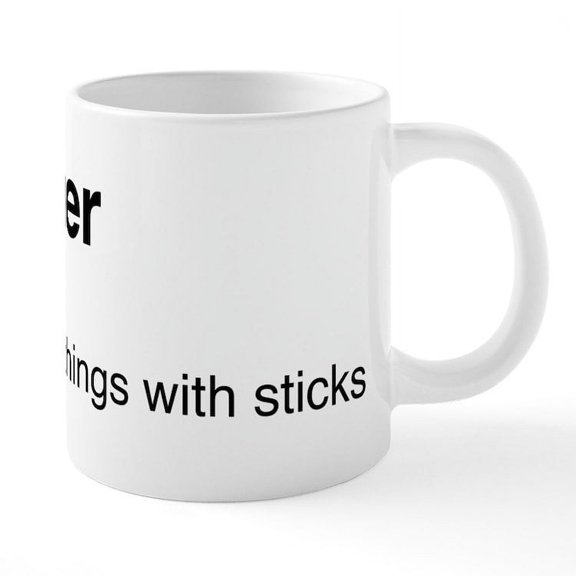 CafePress - Drummer Definition - 20 Oz White Ceramic Mega Mug