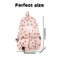 thumbnail image 3 of Ngheia Claerance! Pink Strawberry Corduroy Backpack, Chic Shoulder Bag for Schol and Travel, Spacious and Fashionable, 3 of 8