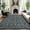 Black, variant on Memoryfield 2' x 6' Floral Runner Rug, Washable Non-Slip Soft Low-Pile Carpet, Ultra-Thin, Stain-Resistant, Non-Shedding, for Kitchen, Dining Room & Bedroom, Black