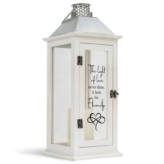 Cottage Garden LTN201LW The Light of Love Never Dims Lantern