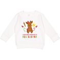 thumbnail image 2 of Inktastic Promoted to Sister with Christmas Reindeer Toddler Sweatshirt, 2 of 4