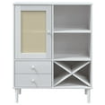 thumbnail image 3 of vidaXL Highboard SENJA Rattan Look White 90x40x112cm Solid Wood Pine, 3 of 5