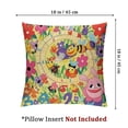 thumbnail image 4 of Board Game Decorative Throw Pillow CaseVarious Kinds of Animals Bee Butterfly Ant Ladybug Theme Spring Meadow, Cushion Cover for Couch Living Room Car,  Multicolor, 4 of 7