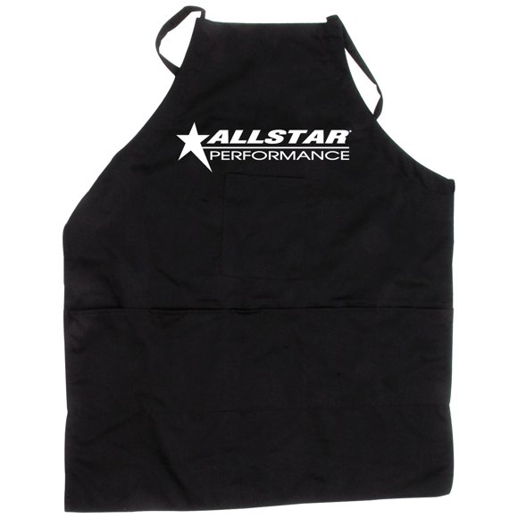 Allstar Performance All99962 Delantal De Tela Negra Con Correa Ajustable Y Logotipo Xl