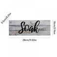 thumbnail image 3 of 3 Pieces Bathroom Wall Art Farmhouse Wall Decors Relax Soak Unwind Breathe Rustic Bathroom Wooden Signs Funny Vintage Wooden Decor for Laundry Room Bathroom, 3 of 6
