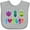 AC-Heather Grey, variant on Inktastic I Love Bugs Boys or Girls Baby Bib