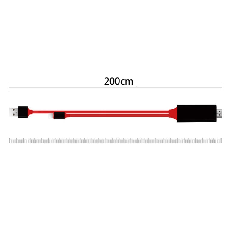 Cavo Adattatore 2m 1080p Da 8 Pin A HDMI Per IPhone IPad – Flash A TV - Foto 2