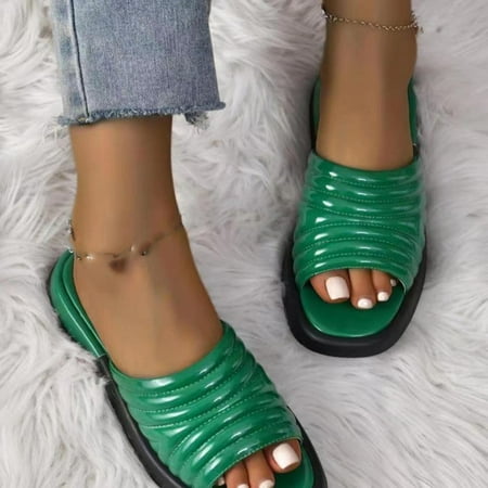 

AXXD Green Sandals for Women 7 Summer Ladies Sandals Casual Shoes Outdoor