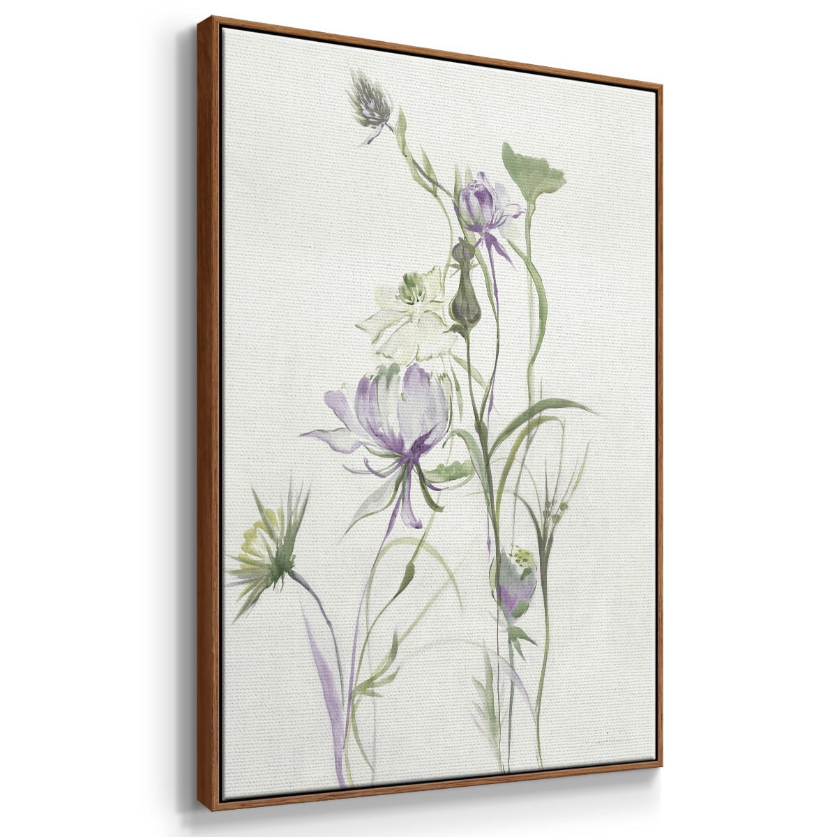 Late Summer Wildflowers II V30 Framed Premium Gallery Wrapped Canvas - Ready to Hang