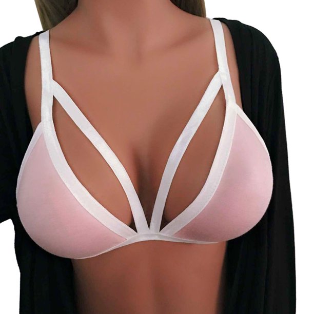 VKEKIEO Push up Bra, Womens Sexy Pure Bralette Pure Three Quarters