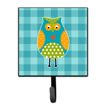 

Owl on Blue Plaid Leash or Key Holder