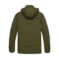 thumbnail image 5 of Men's Winter Jacket Windproof Sherpa Lined Fleece Windbreaker Coat Warm Military Parka with Removable Hood, 5 of 7