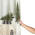 thumbnail image 3 of Winter Shower Curtains for Bathroom, Car Tree Winter Snow Forest Decor Modern Shower Curtains, Christmas Bathroom Curtains 72X72In, 3 of 7