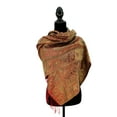 thumbnail image 2 of Sparkling Metallic Pashmina Shawl Wrap Scarf Evening Party Event Dress, 2 of 5