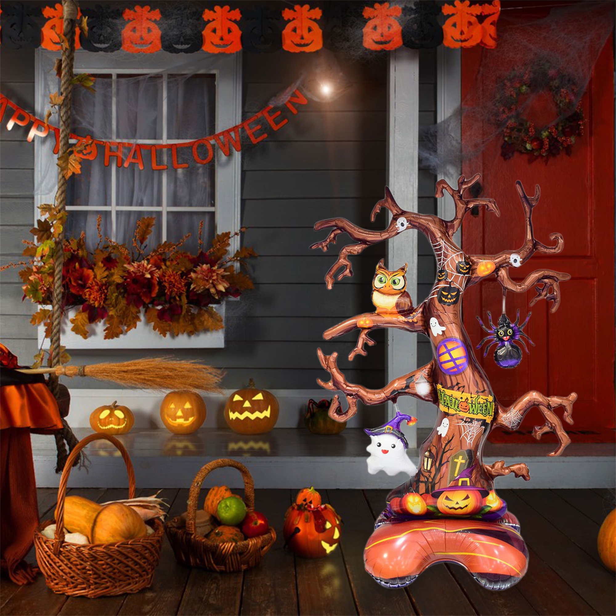ESASSALY Christmas/Halloween Inflatable Doll, Various-Shape Large Balloon Decor
