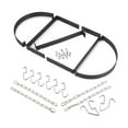 thumbnail image 3 of Calphalon 18" x 36" Hard Anodized Aluminum Space Saving Hanging Pot Rack, Black, 3 of 4