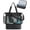 Black, variant on Beach Bag for Women, Mesh Tote Bags with Zipper, Sandproof Vacation Essentials with Cooler for Swim Cruise Pool(Camel)