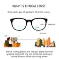 thumbnail image 3 of LifeArt Bifocal Reading Glasses with Round Lenses, Blue Light Blocking Glasses for Women Men, Anti Glare, Reduce Eyestrain (Black,+0.00/+2.00 Magnification), 3 of 8