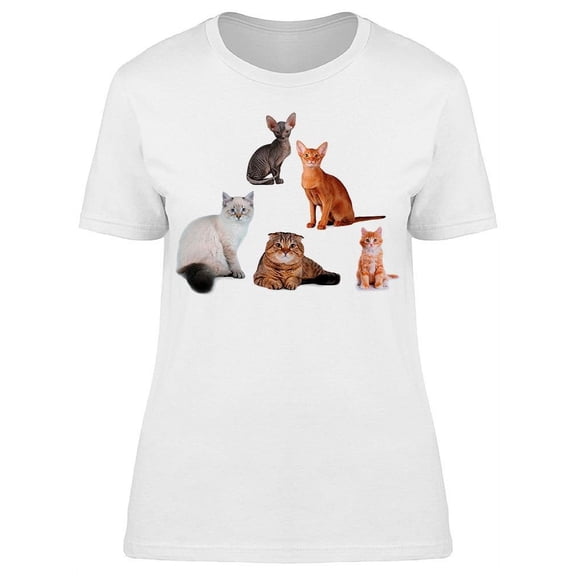 Group Of Cats T-Shirt Women -Image by Shutterstock, Female XX-Large