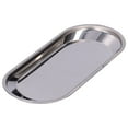 thumbnail image 5 of Small Plate Oval Thickened Stainless Steel MultiPurpose Storage Tray for Home Bathroom(L ), 5 of 5