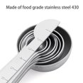thumbnail image 3 of 8pcs Measuring Spoons Kit Accurate Baking Scale Scoop Set 430 Stainless Steel Baking Measuring Ruler Spoons Kit with Clear Scale for Baking Cooking Measuring, 3 of 9