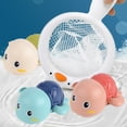 thumbnail image 3 of 3pcs Baby Bath Toys with Fishing Net Wind-up Bath Toy Sensory Development Clockwork Bath Toy Early E Clockwork Bath Toy, 3 of 11