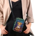 thumbnail image 4 of HELLHERO Rainbow Leopard Cub Shoulder Bag, Leakproof, Outdoor Travel Polyester 4.33x1.97x7.09, 4 of 7
