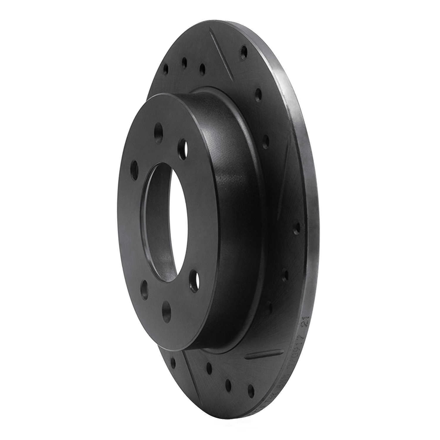 Dynamic Friction Company 633-03010R DFC Brake Rotor - Drilled And Slotted - Black