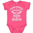 thumbnail image 3 of Inktastic Handpicked for Earth by My Auntie in Heaven with Angel Wings Boys or Girls Baby Bodysuit, 3 of 5
