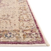 Unique Loom Deepa Collection Area Rug - Regalia (2' x 3' Rectangle Lavender/Beige)
