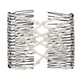 thumbnail image 4 of 2pcs Clip de doble para el cabello mágicas Soporte para el cabello Joyería . Hugo Peinetas para el cabello con cuentas mágicas, 4 of 10