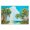 Tropical Nautical Seascape, variant on Stupell Industries Tropical Sailboat Among Palms Canvas Art, 24 x 16, by Dan Meneely