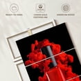 thumbnail image 6 of Elephant Stock Smoky Red Nail Polish Wall Art - Vertical Multi Panel Canvas - Lobby Wall Decor - Fashion And Beauty Multi Panel - Red And Black Decor - 28" x 45", 6 of 8