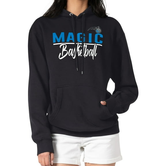 Women's G-III 4Her by Carl Banks Black Orlando Magic Graphics Fleece Pullover Hoodie