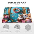 thumbnail image 3 of Sikiie Whimsical Cats and Flowers Scene Dish Drying Mat, Kitchen Counter Mat, Self Drying Mat for Kitchen Counter Dish Drying Pad ,for Dishes, Utensils, Pots and Pans(24" x 18"), 3 of 7