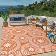thumbnail image 1 of Alfombra de exterior Ilead, 244 x 305 cm, impermeable, reversible, naranja, 1 of 8