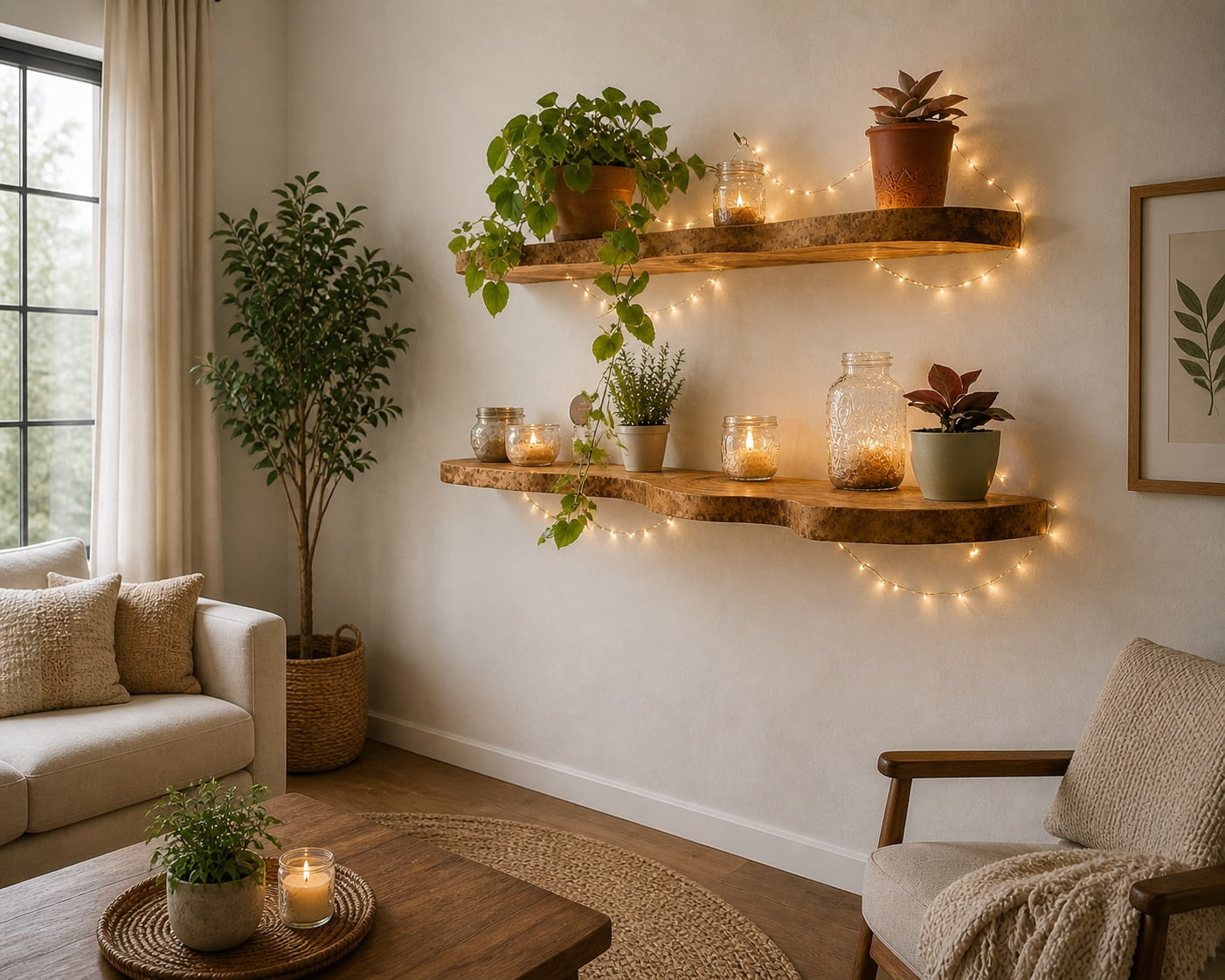 Wall Shelf Floating Bookshelf with Lip, Handmade Using Premium Wood, Modern Nursery Storage & Home Decor Display
