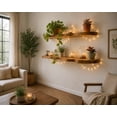 thumbnail image 5 of Wall Shelf, Floating Bookshelf with Lip, Handmade Using Premium Wood, Wall Mounted Storage Shelf for Living Room & Nursery, 5 of 6