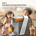 thumbnail image 4 of IKT Slushie 6in1 Professional Frozen Drink Maker,Ice Cream Maker,Slushie Machine No Ice Needed,sliver, 4 of 8
